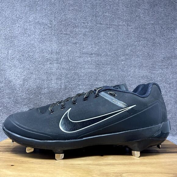 NEW Nike Air Clipper 17 Men's 13 Flywire Low Baseball Cleats Black 880261-001 - Picture 3 of 9